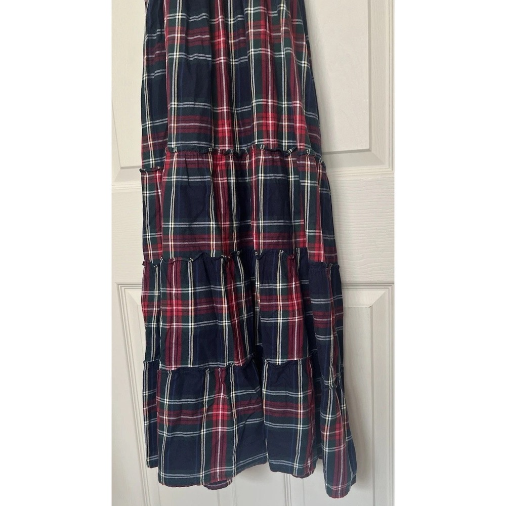 Hill House Home Ellie Nap Dress Tartan Plaid Smocked Navy Women's XS Coastal - Picture 8 of 12